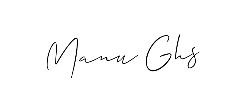 if you are searching for the best signature style for your name Manu Ghs. so please give up your signature search. here we have designed multiple signature styles  using Allison_Script. Manu Ghs signature style 2 images and pictures png