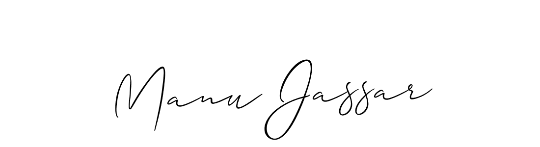Best and Professional Signature Style for Manu Jassar. Allison_Script Best Signature Style Collection. Manu Jassar signature style 2 images and pictures png
