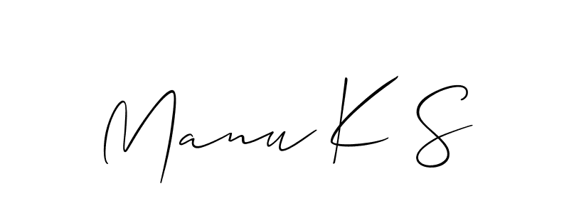 You can use this online signature creator to create a handwritten signature for the name Manu K S. This is the best online autograph maker. Manu K S signature style 2 images and pictures png