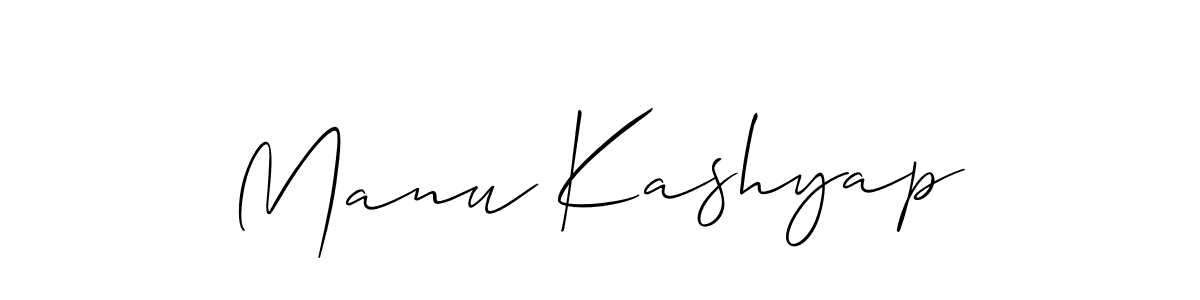 Make a short Manu Kashyap signature style. Manage your documents anywhere anytime using Allison_Script. Create and add eSignatures, submit forms, share and send files easily. Manu Kashyap signature style 2 images and pictures png