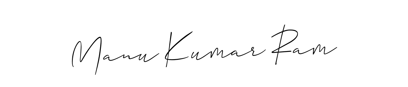 if you are searching for the best signature style for your name Manu Kumar Ram. so please give up your signature search. here we have designed multiple signature styles  using Allison_Script. Manu Kumar Ram signature style 2 images and pictures png
