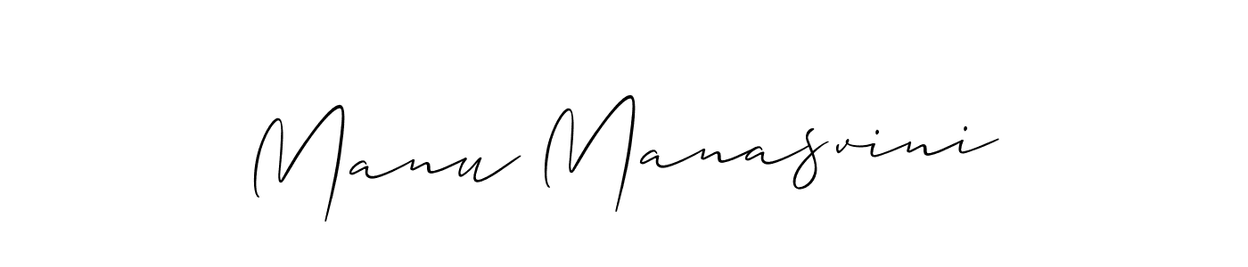 Make a beautiful signature design for name Manu Manasvini. Use this online signature maker to create a handwritten signature for free. Manu Manasvini signature style 2 images and pictures png