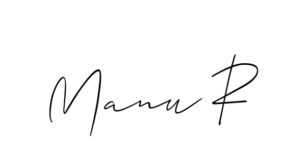 Make a beautiful signature design for name Manu R. Use this online signature maker to create a handwritten signature for free. Manu R signature style 2 images and pictures png