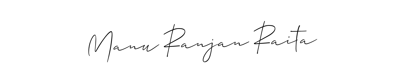 Also You can easily find your signature by using the search form. We will create Manu Ranjan Raita name handwritten signature images for you free of cost using Allison_Script sign style. Manu Ranjan Raita signature style 2 images and pictures png