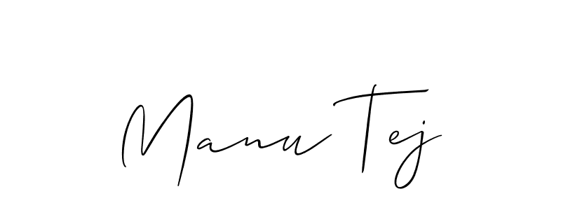 Best and Professional Signature Style for Manu Tej. Allison_Script Best Signature Style Collection. Manu Tej signature style 2 images and pictures png