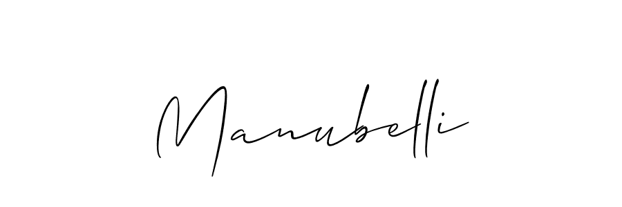 You should practise on your own different ways (Allison_Script) to write your name (Manubelli) in signature. don't let someone else do it for you. Manubelli signature style 2 images and pictures png