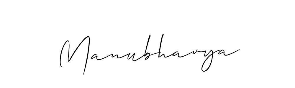 Similarly Allison_Script is the best handwritten signature design. Signature creator online .You can use it as an online autograph creator for name Manubhavya. Manubhavya signature style 2 images and pictures png