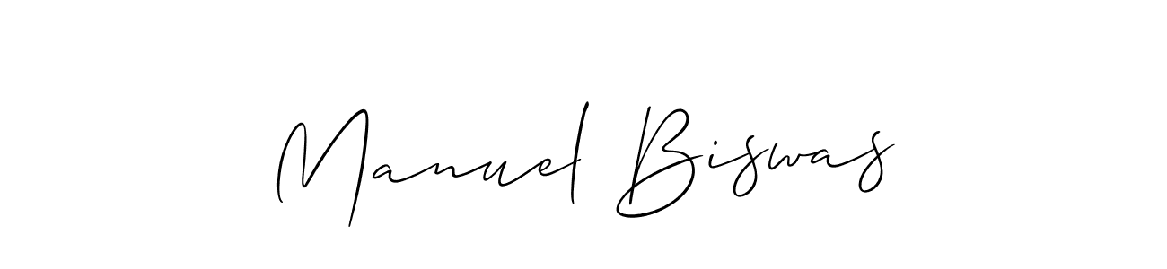 You should practise on your own different ways (Allison_Script) to write your name (Manuel Biswas) in signature. don't let someone else do it for you. Manuel Biswas signature style 2 images and pictures png
