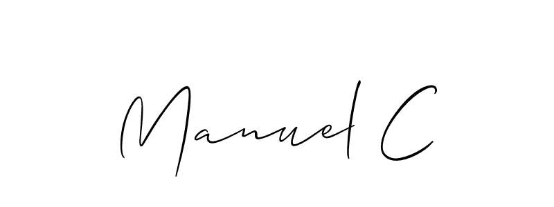 Once you've used our free online signature maker to create your best signature Allison_Script style, it's time to enjoy all of the benefits that Manuel C name signing documents. Manuel C signature style 2 images and pictures png