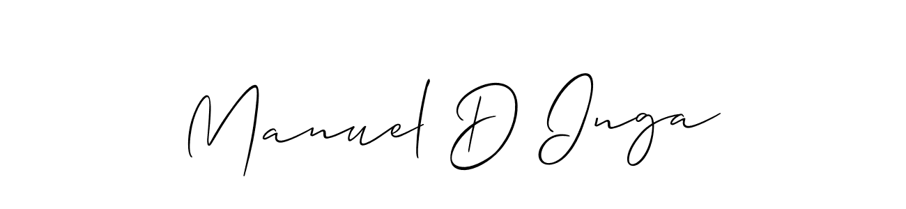 Best and Professional Signature Style for Manuel D Inga. Allison_Script Best Signature Style Collection. Manuel D Inga signature style 2 images and pictures png