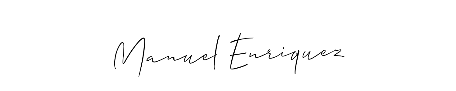 It looks lik you need a new signature style for name Manuel Enriquez. Design unique handwritten (Allison_Script) signature with our free signature maker in just a few clicks. Manuel Enriquez signature style 2 images and pictures png