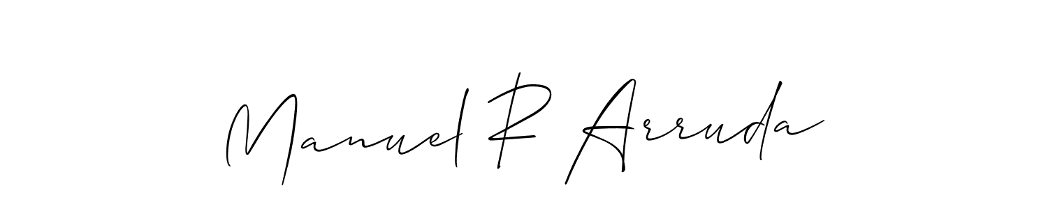 Check out images of Autograph of Manuel R Arruda name. Actor Manuel R Arruda Signature Style. Allison_Script is a professional sign style online. Manuel R Arruda signature style 2 images and pictures png