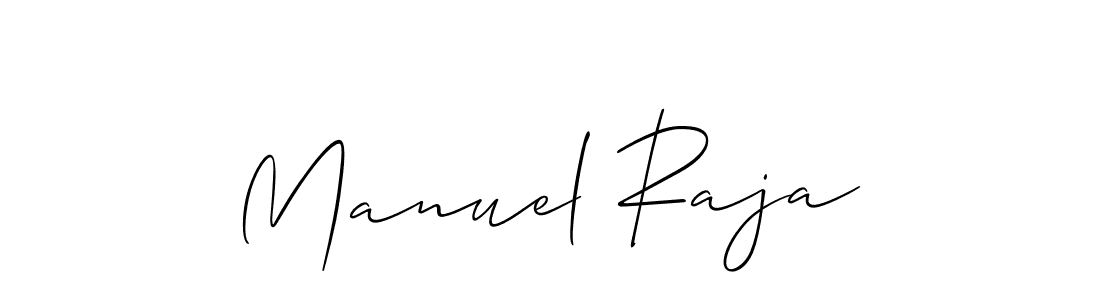 How to make Manuel Raja name signature. Use Allison_Script style for creating short signs online. This is the latest handwritten sign. Manuel Raja signature style 2 images and pictures png