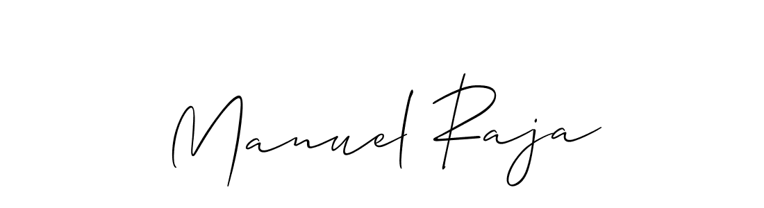 How to make Manuel Raja name signature. Use Allison_Script style for creating short signs online. This is the latest handwritten sign. Manuel Raja signature style 2 images and pictures png