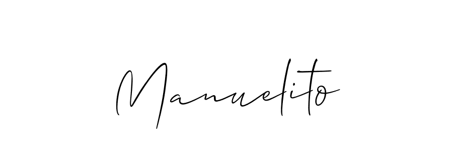 Use a signature maker to create a handwritten signature online. With this signature software, you can design (Allison_Script) your own signature for name Manuelito. Manuelito signature style 2 images and pictures png