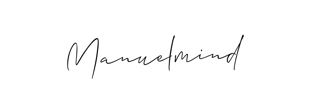 Design your own signature with our free online signature maker. With this signature software, you can create a handwritten (Allison_Script) signature for name Manuelmind. Manuelmind signature style 2 images and pictures png