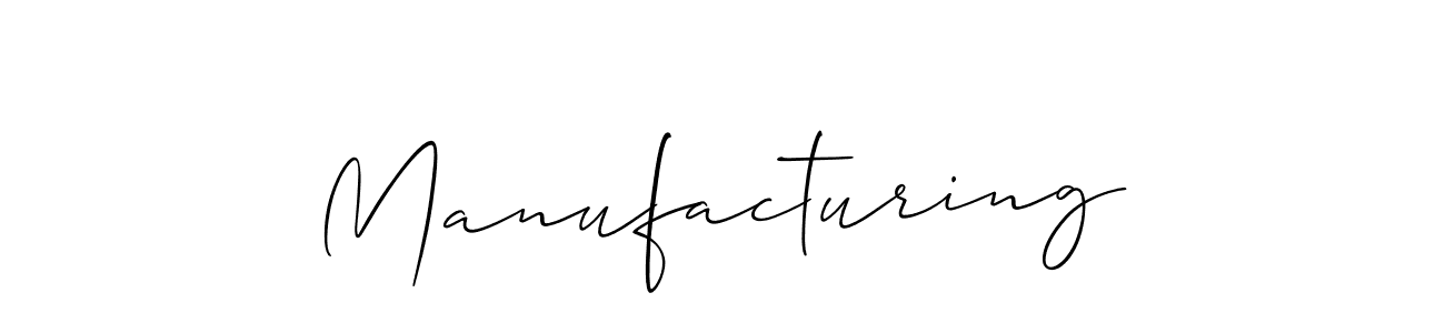 Also we have Manufacturing name is the best signature style. Create professional handwritten signature collection using Allison_Script autograph style. Manufacturing signature style 2 images and pictures png