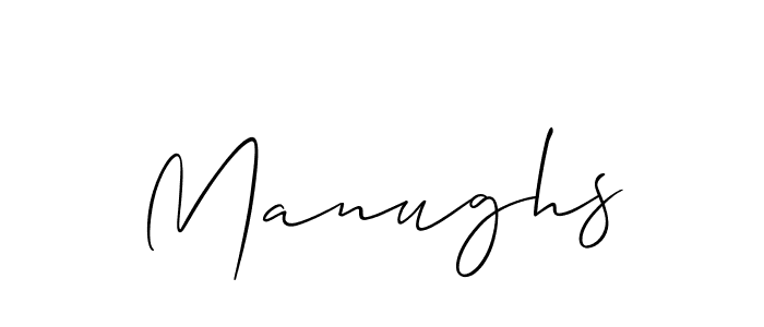 Also we have Manughs name is the best signature style. Create professional handwritten signature collection using Allison_Script autograph style. Manughs signature style 2 images and pictures png