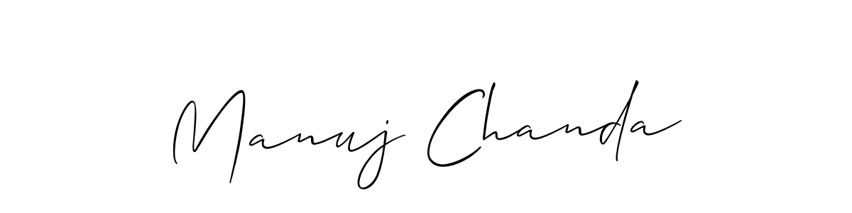 Also You can easily find your signature by using the search form. We will create Manuj Chanda name handwritten signature images for you free of cost using Allison_Script sign style. Manuj Chanda signature style 2 images and pictures png