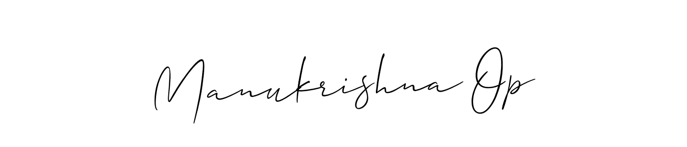 How to make Manukrishna Op name signature. Use Allison_Script style for creating short signs online. This is the latest handwritten sign. Manukrishna Op signature style 2 images and pictures png