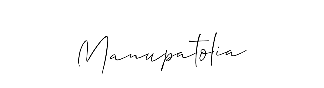 Create a beautiful signature design for name Manupatolia. With this signature (Allison_Script) fonts, you can make a handwritten signature for free. Manupatolia signature style 2 images and pictures png