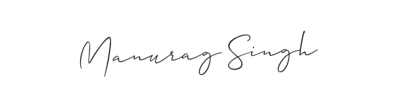 Make a short Manurag Singh signature style. Manage your documents anywhere anytime using Allison_Script. Create and add eSignatures, submit forms, share and send files easily. Manurag Singh signature style 2 images and pictures png