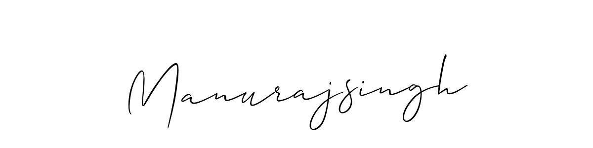 Design your own signature with our free online signature maker. With this signature software, you can create a handwritten (Allison_Script) signature for name Manurajsingh. Manurajsingh signature style 2 images and pictures png