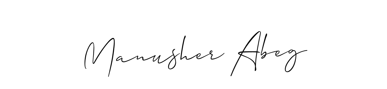 You should practise on your own different ways (Allison_Script) to write your name (Manusher Abeg) in signature. don't let someone else do it for you. Manusher Abeg signature style 2 images and pictures png