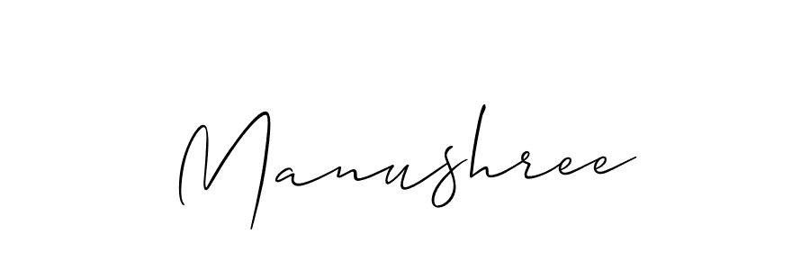 Manushree stylish signature style. Best Handwritten Sign (Allison_Script) for my name. Handwritten Signature Collection Ideas for my name Manushree. Manushree signature style 2 images and pictures png