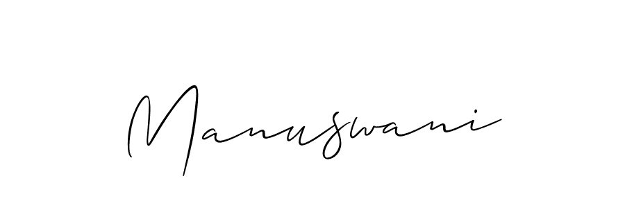 Create a beautiful signature design for name Manuswani. With this signature (Allison_Script) fonts, you can make a handwritten signature for free. Manuswani signature style 2 images and pictures png