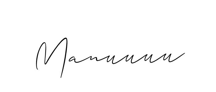 Also You can easily find your signature by using the search form. We will create Manuuuu name handwritten signature images for you free of cost using Allison_Script sign style. Manuuuu signature style 2 images and pictures png
