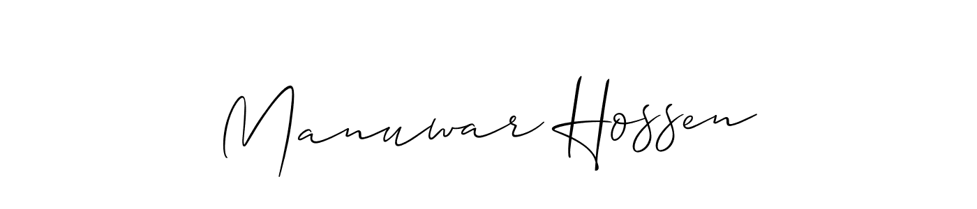 if you are searching for the best signature style for your name Manuwar Hossen. so please give up your signature search. here we have designed multiple signature styles  using Allison_Script. Manuwar Hossen signature style 2 images and pictures png