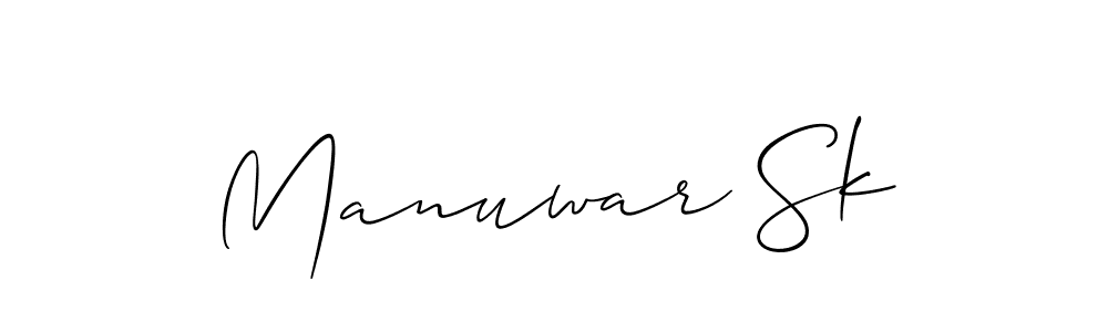 Once you've used our free online signature maker to create your best signature Allison_Script style, it's time to enjoy all of the benefits that Manuwar Sk name signing documents. Manuwar Sk signature style 2 images and pictures png