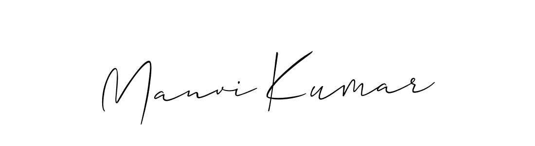 How to make Manvi Kumar signature? Allison_Script is a professional autograph style. Create handwritten signature for Manvi Kumar name. Manvi Kumar signature style 2 images and pictures png