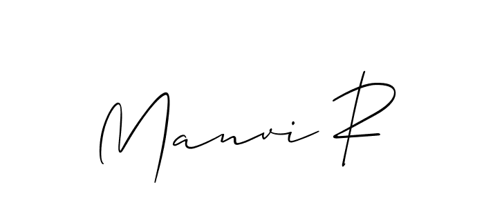 Similarly Allison_Script is the best handwritten signature design. Signature creator online .You can use it as an online autograph creator for name Manvi R. Manvi R signature style 2 images and pictures png