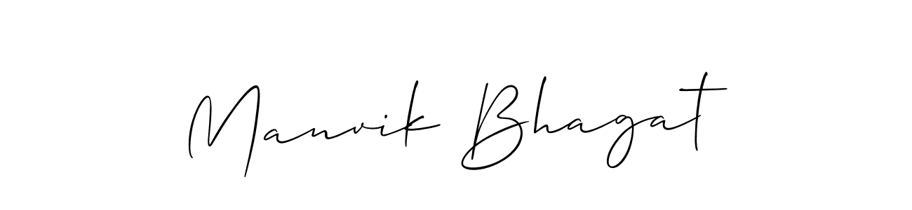 Make a short Manvik Bhagat signature style. Manage your documents anywhere anytime using Allison_Script. Create and add eSignatures, submit forms, share and send files easily. Manvik Bhagat signature style 2 images and pictures png