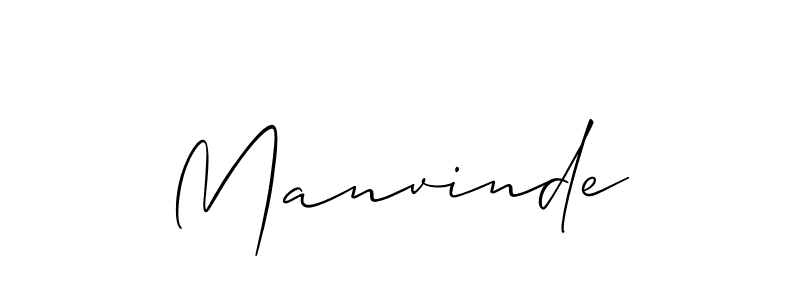 It looks lik you need a new signature style for name Manvinde. Design unique handwritten (Allison_Script) signature with our free signature maker in just a few clicks. Manvinde signature style 2 images and pictures png
