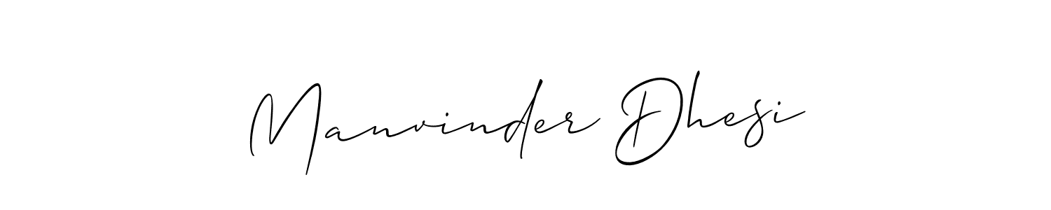 How to Draw Manvinder Dhesi signature style? Allison_Script is a latest design signature styles for name Manvinder Dhesi. Manvinder Dhesi signature style 2 images and pictures png