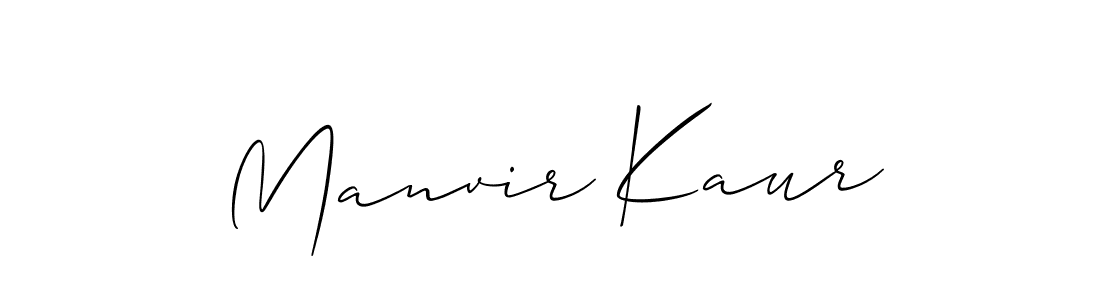 Use a signature maker to create a handwritten signature online. With this signature software, you can design (Allison_Script) your own signature for name Manvir Kaur. Manvir Kaur signature style 2 images and pictures png