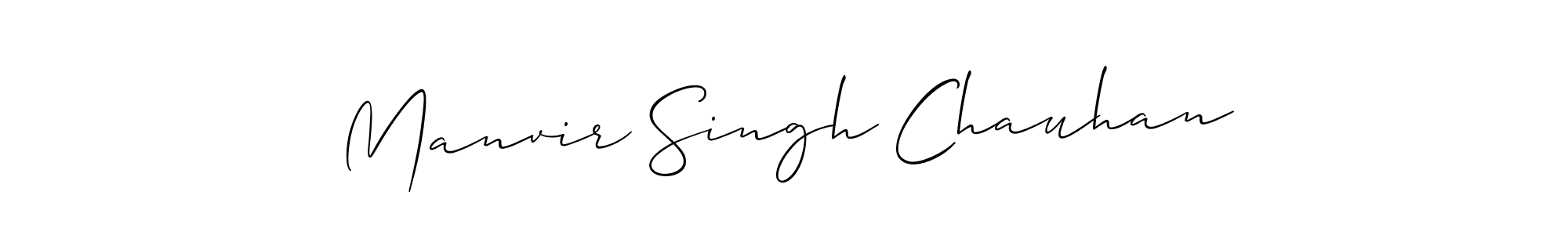 You should practise on your own different ways (Allison_Script) to write your name (Manvir Singh Chauhan) in signature. don't let someone else do it for you. Manvir Singh Chauhan signature style 2 images and pictures png