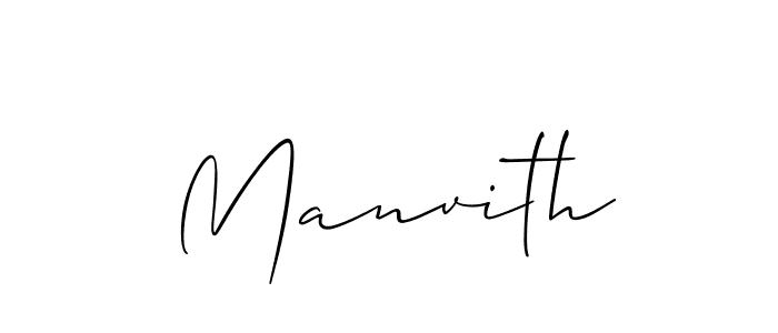 Make a short Manvith signature style. Manage your documents anywhere anytime using Allison_Script. Create and add eSignatures, submit forms, share and send files easily. Manvith signature style 2 images and pictures png