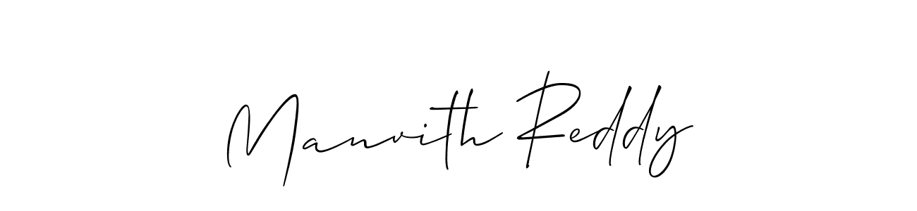 This is the best signature style for the Manvith Reddy name. Also you like these signature font (Allison_Script). Mix name signature. Manvith Reddy signature style 2 images and pictures png