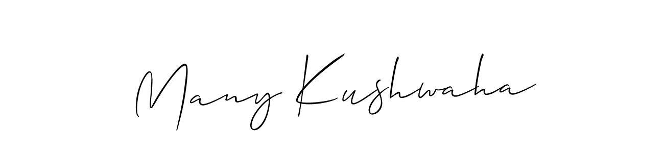 Best and Professional Signature Style for Many Kushwaha. Allison_Script Best Signature Style Collection. Many Kushwaha signature style 2 images and pictures png