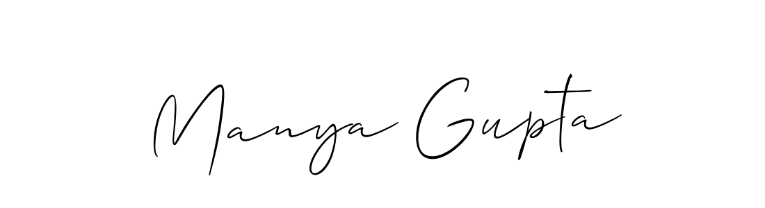 if you are searching for the best signature style for your name Manya Gupta. so please give up your signature search. here we have designed multiple signature styles  using Allison_Script. Manya Gupta signature style 2 images and pictures png