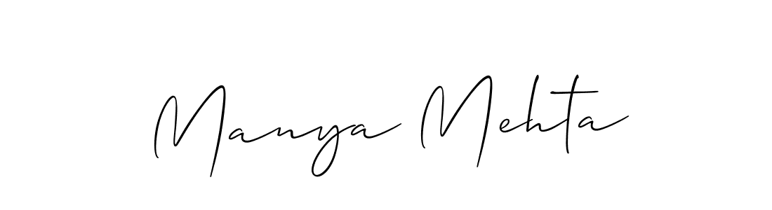 Make a beautiful signature design for name Manya Mehta. Use this online signature maker to create a handwritten signature for free. Manya Mehta signature style 2 images and pictures png