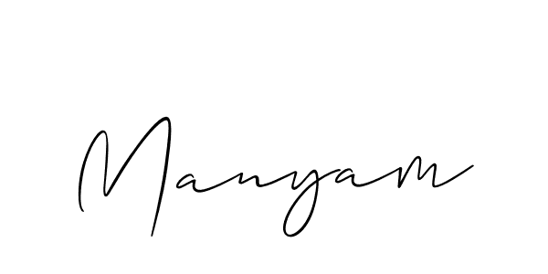 Also You can easily find your signature by using the search form. We will create Manyam name handwritten signature images for you free of cost using Allison_Script sign style. Manyam signature style 2 images and pictures png