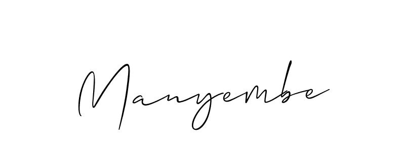 How to Draw Manyembe signature style? Allison_Script is a latest design signature styles for name Manyembe. Manyembe signature style 2 images and pictures png