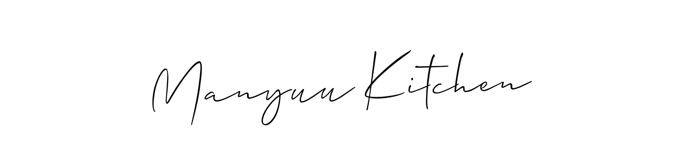 Once you've used our free online signature maker to create your best signature Allison_Script style, it's time to enjoy all of the benefits that Manyuu Kitchen name signing documents. Manyuu Kitchen signature style 2 images and pictures png