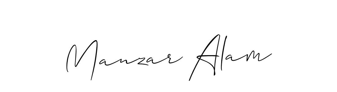 Design your own signature with our free online signature maker. With this signature software, you can create a handwritten (Allison_Script) signature for name Manzar Alam. Manzar Alam signature style 2 images and pictures png