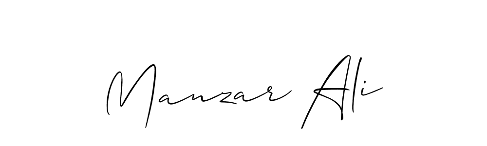 Make a beautiful signature design for name Manzar Ali. Use this online signature maker to create a handwritten signature for free. Manzar Ali signature style 2 images and pictures png